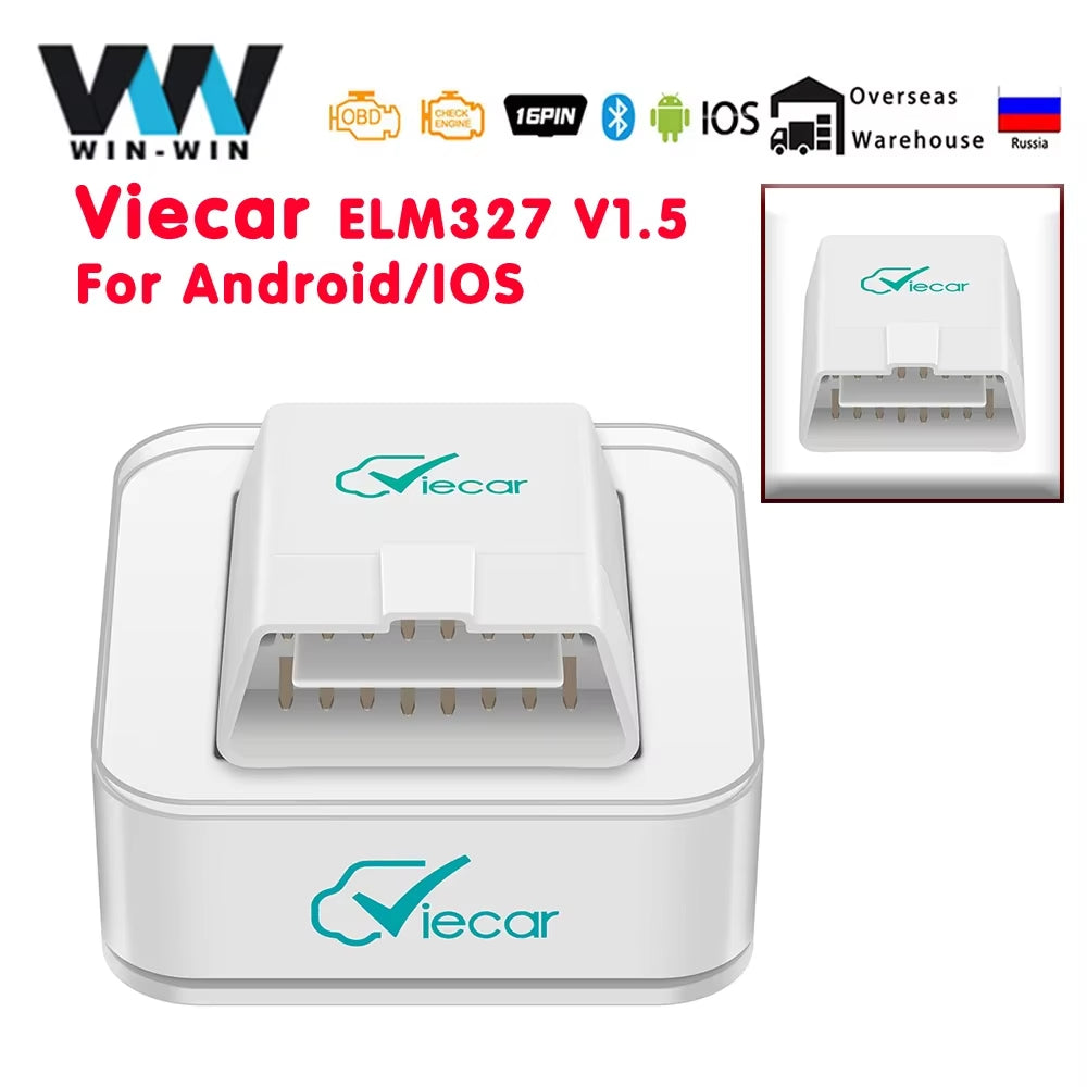 ELM327 V1.5 PIC18F25K80 Engine OBD 2 OBD2 Car Diagnostic Scanner Auto Tool Bluetooth 4.0 for Android/Ios ELM 327 V 1 5