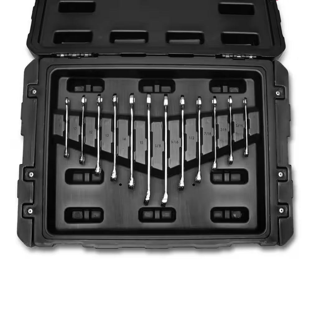 1/4 In., 3/8 In., and 1/2 In. Drive Sae/Metric Mechanics Tool Set with 3-Drawer Storage Case (229-Piece)